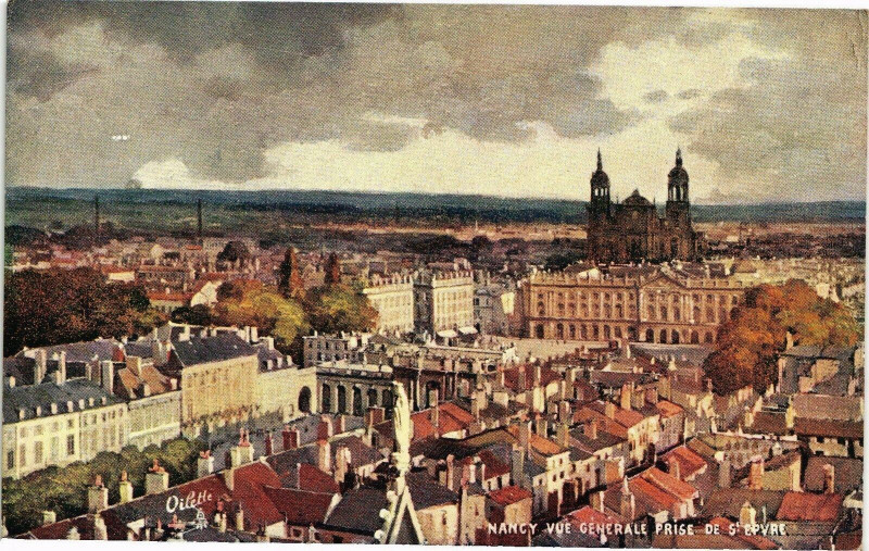 Carte postale ancienne Nancy-Vue générale prise deSaint-Epvre à Nancy