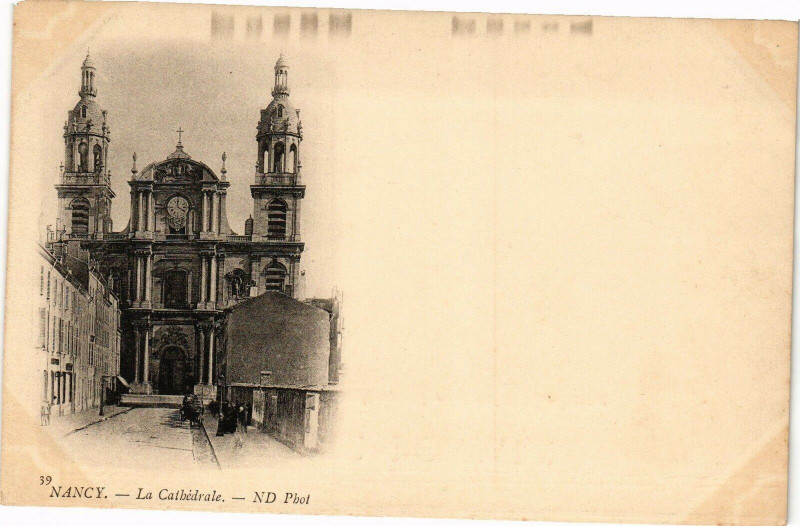 Carte postale ancienne Nancy-La Cathédrale à Nancy
