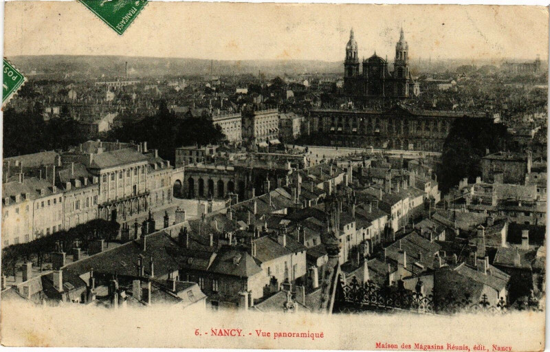 Carte postale ancienne Nancy-Vue panoramique à Nancy