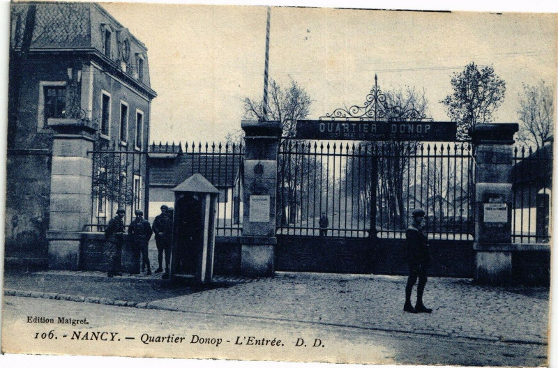 Carte postale ancienne Nancy-Quartier Donop-L'Entrée à Nancy