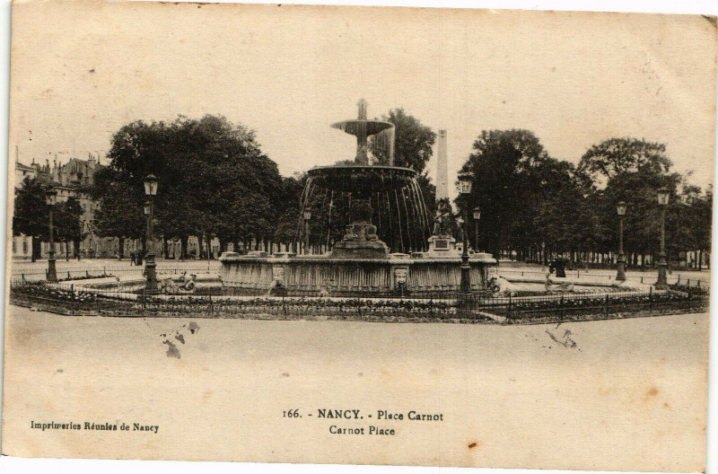 Carte postale ancienne Nancy-Place Carnot à Nancy