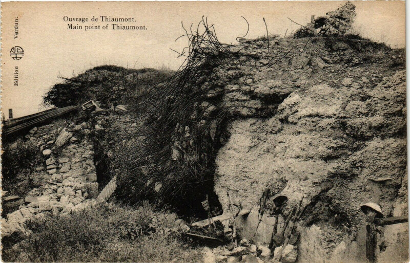 Carte postale ancienne Ouvrage de Thiaumont