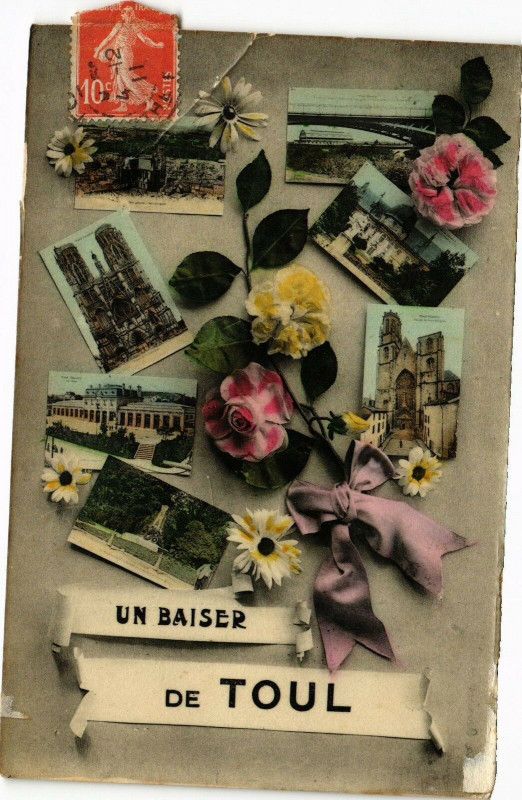 Carte postale ancienne Un Baiser de Toul à Toul