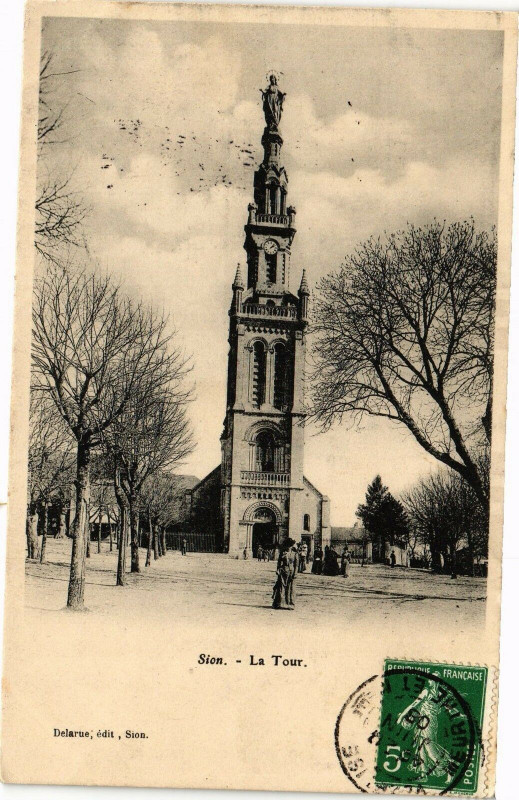 Carte postale ancienne Sion-La Tour
