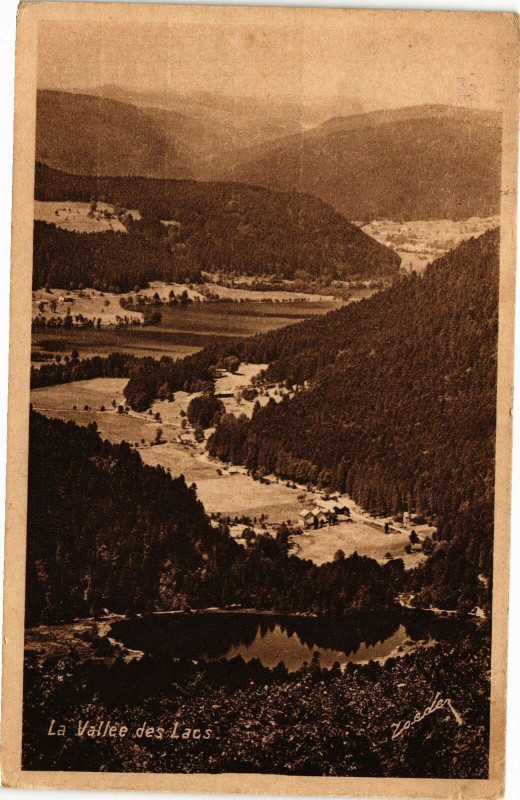 Carte postale ancienne La Vallée des Lacs