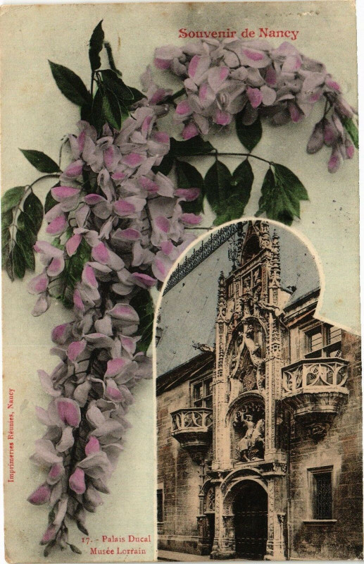 Carte postale ancienne Souvenir de Nancy-Palais Ducal Musée Lorrain à Nancy