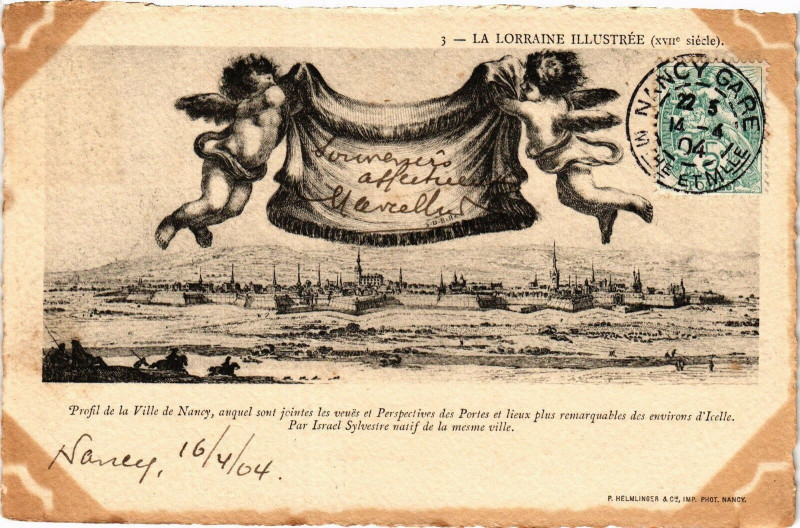 Carte postale ancienne Profil de la Ville de Nancy à Nancy