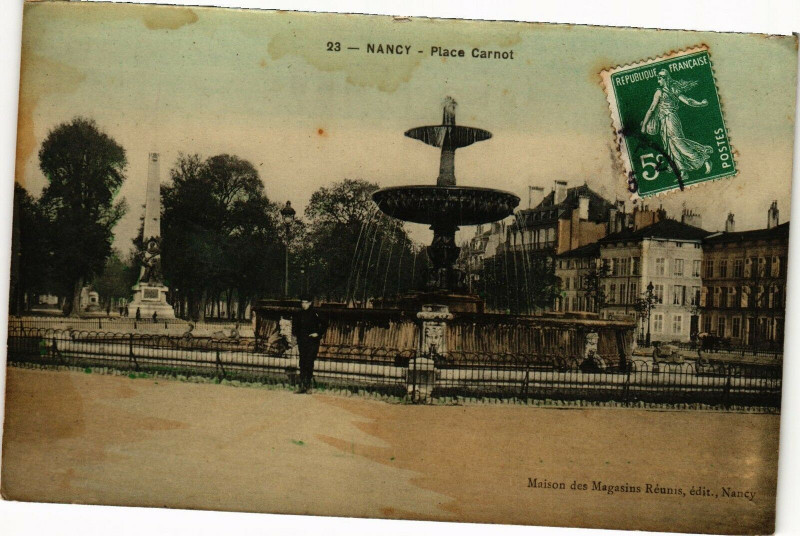Carte postale ancienne Nancy-Place Carnot à Nancy