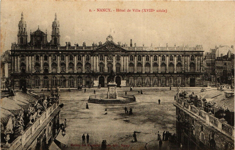 Carte postale ancienne Nancy-Hótel de Ville à Nancy