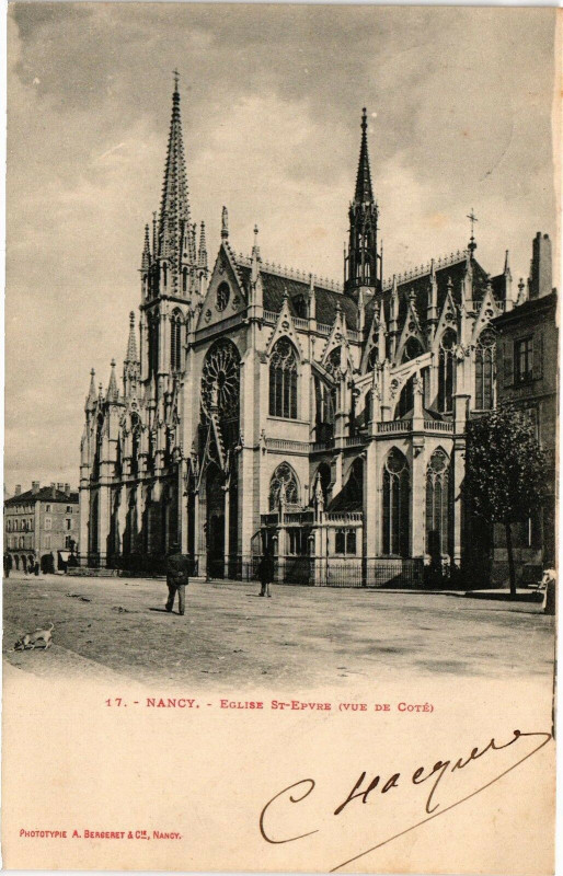 Carte postale ancienne Nancy-EgliseSaint-Epvre à Nancy