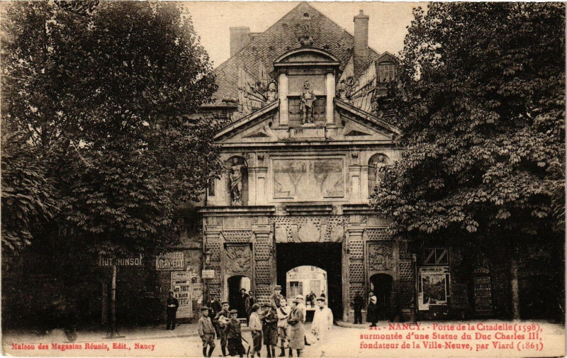 Carte postale ancienne Nancy-Porte de la Citadelle à Nancy