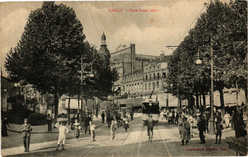 Carte postale ancienne Nancy-Place Saint Jean à Nancy