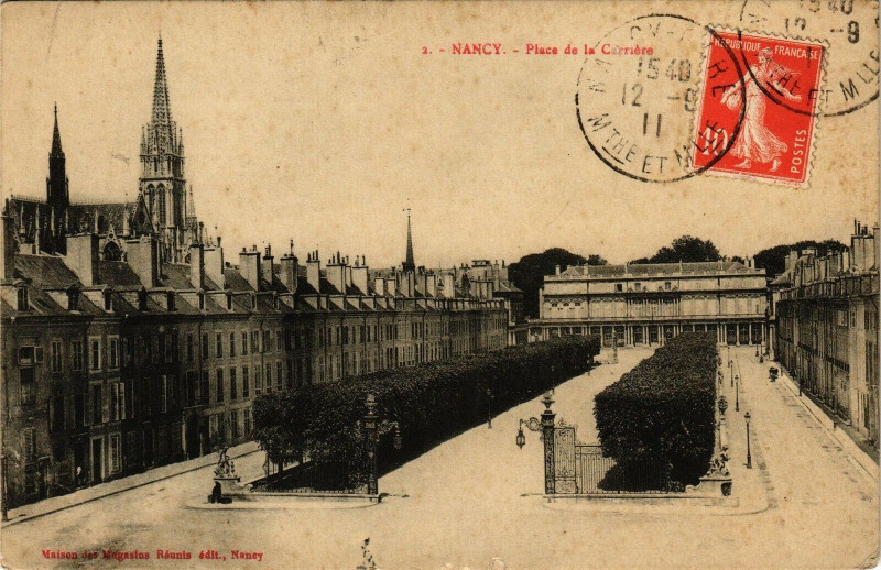 Carte postale ancienne Nancy-Place de la Carriére à Nancy