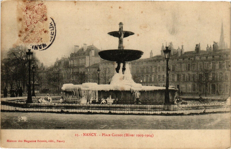 Carte postale ancienne Nancy-Place Carnot à Nancy