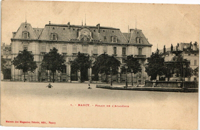 Carte postale ancienne Nancy-Palais de L'Académie à Nancy