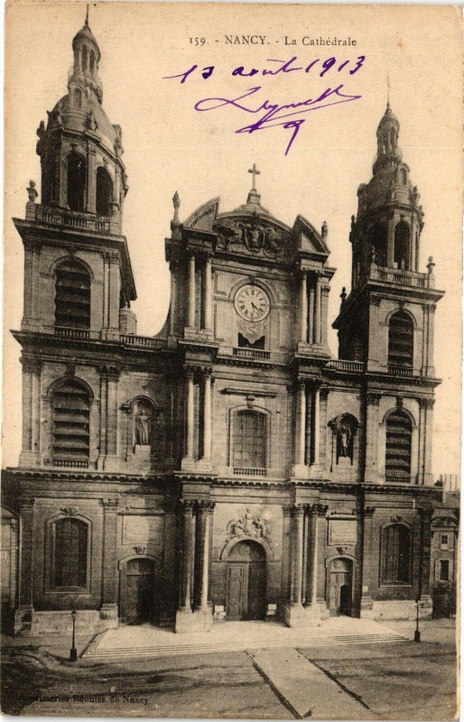 Carte postale ancienne Nancy-La Cathédrale à Nancy