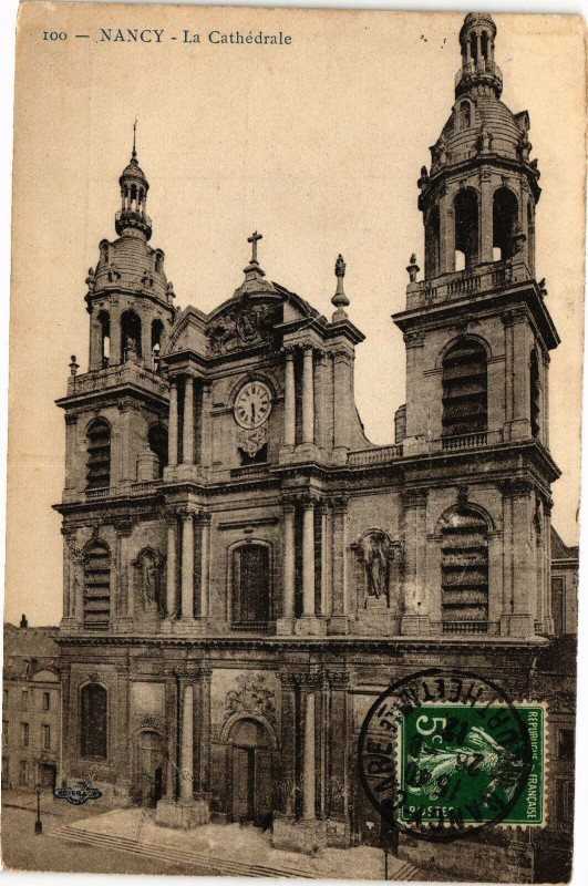 Carte postale ancienne Nancy-La Cathédrale à Nancy