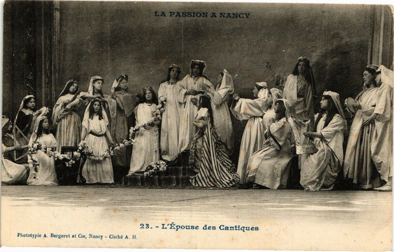 Carte postale ancienne Nancy-L'Epouse des Cantiques à Nancy