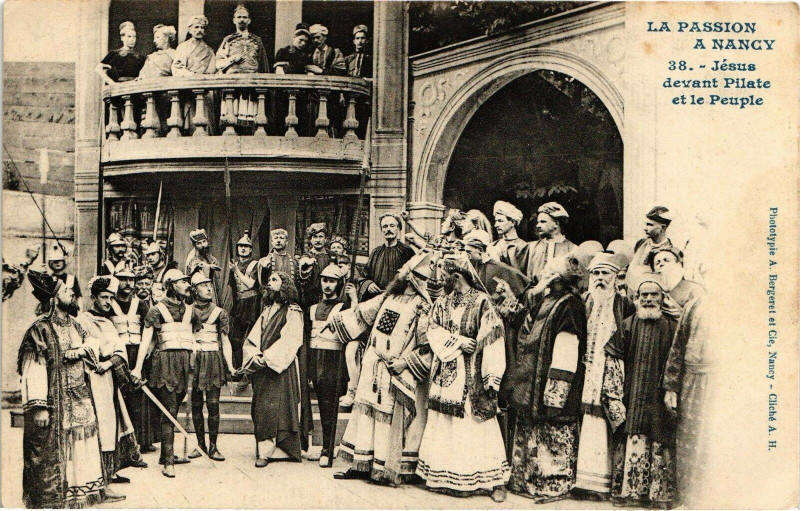 Carte postale ancienne Nancy-Jésus devant Pilate et le Peuple à Nancy