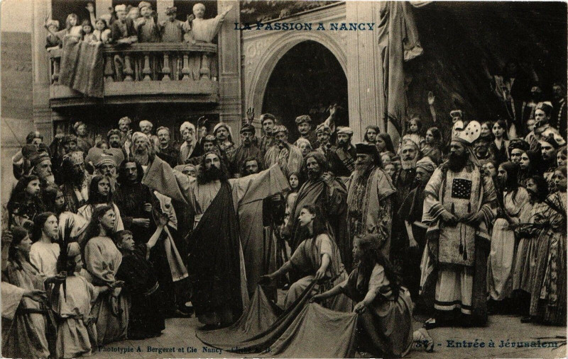 Carte postale ancienne Nancy-Entrée á Jérusalem à Nancy