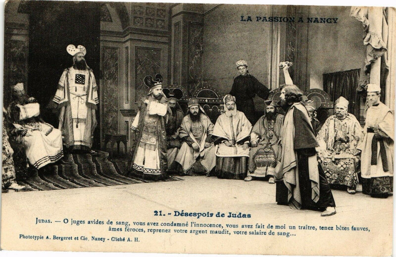Carte postale ancienne Nancy-Désespoir de Judas à Nancy