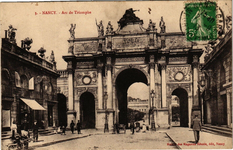 Carte postale ancienne Nancy-Arc de Triomphe à Nancy
