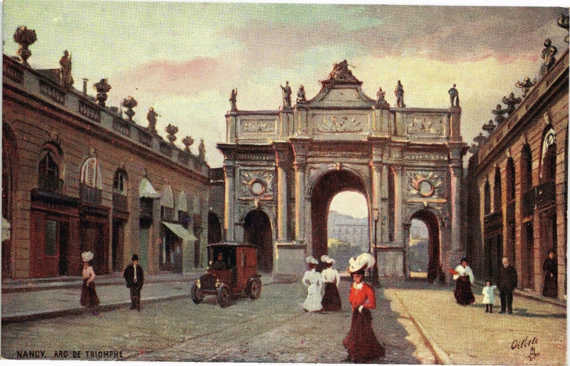 Carte postale ancienne Nancy-Arc de Triomphe à Nancy