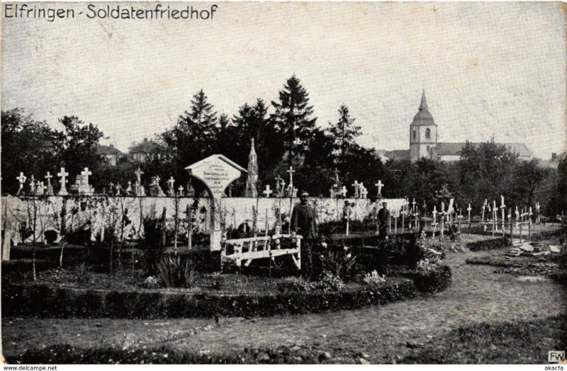 Carte postale ancienne Elfringen Soldatenfriedhof