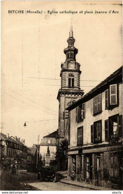 Carte postale ancienne Camp de Bitche - Vue générale à Bitche