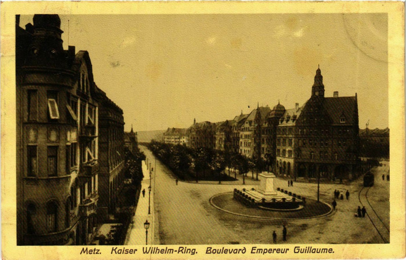 Carte postale ancienne Lorraine Moselle Metz Bd Empereur Guillaume à Metz