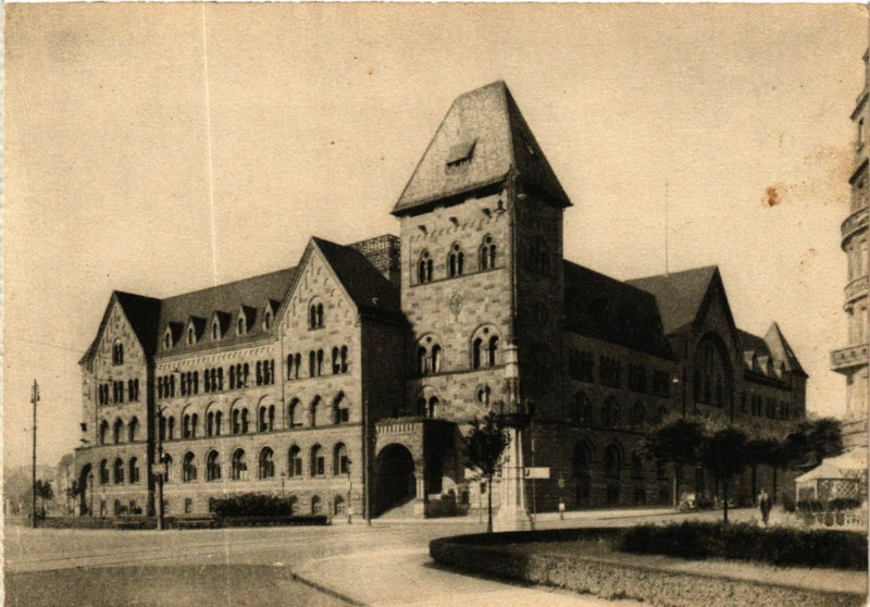 Carte postale ancienne Metz - Hauptpost à Metz