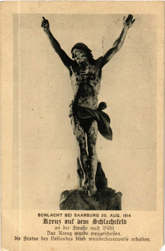 Carte postale ancienne Kreuz von Saarburg