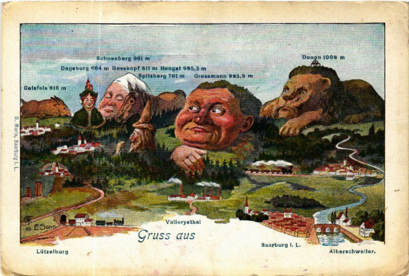 Carte postale ancienne Gruss aus Vallerystahl