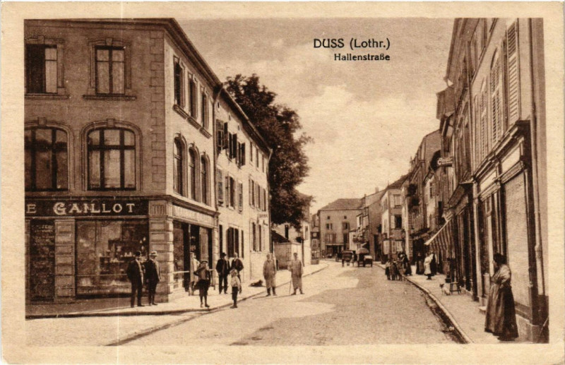 Carte postale ancienne Duss - Hallenstrasse