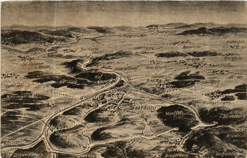 Carte postale ancienne Das Schlachtfeld in Lothringen