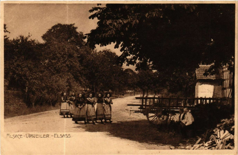 Carte postale ancienne Alsace Urweiler