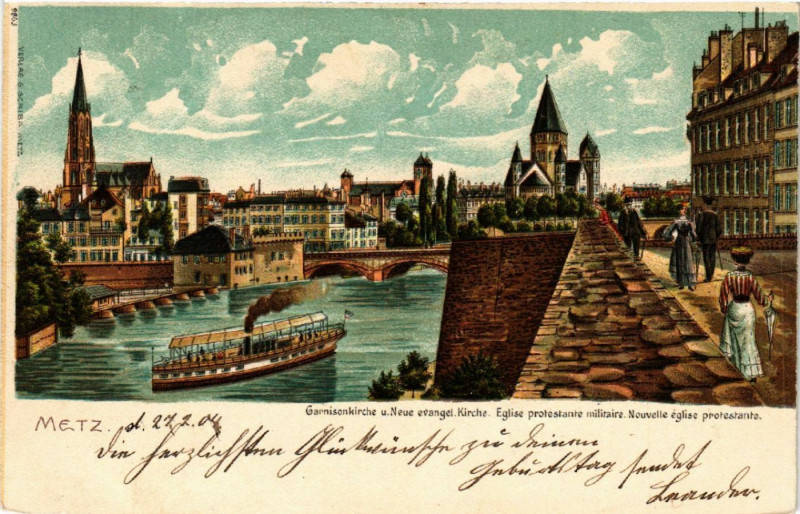 Carte postale ancienne Metz à Metz