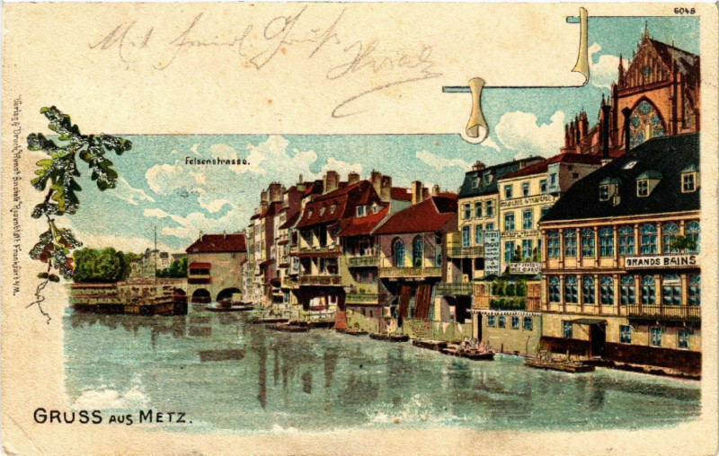 Carte postale ancienne Gruss aus Metz à Metz