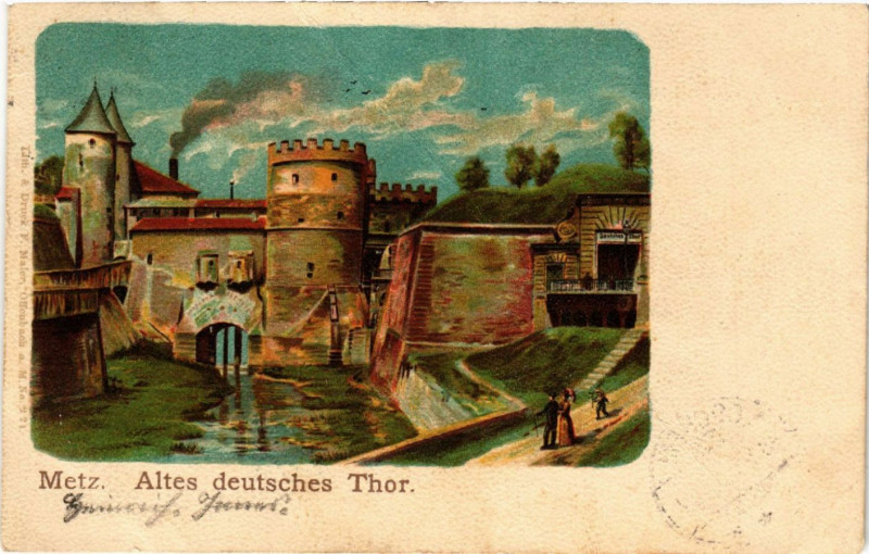 Carte postale ancienne Metz - Altes Deutsches Thor à Metz