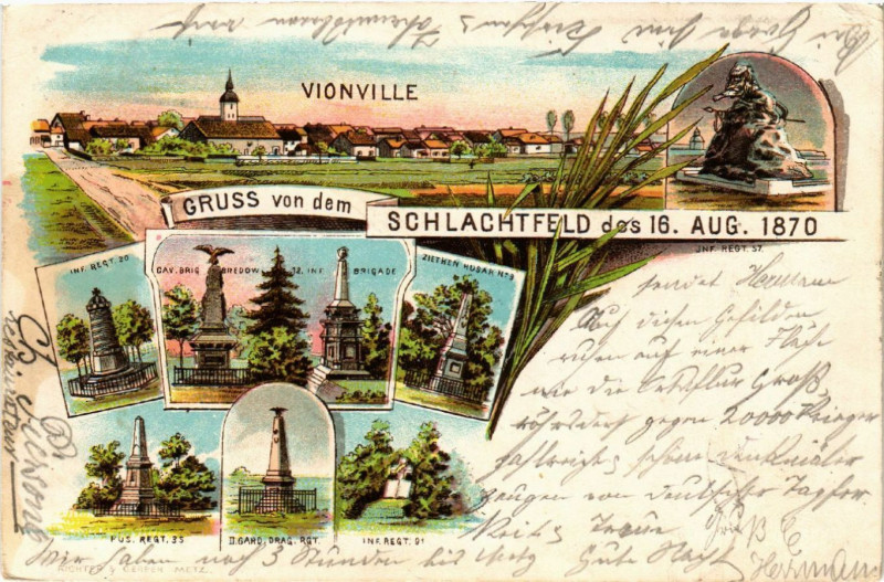 Carte postale ancienne Gruss von dem Schlachtfeld