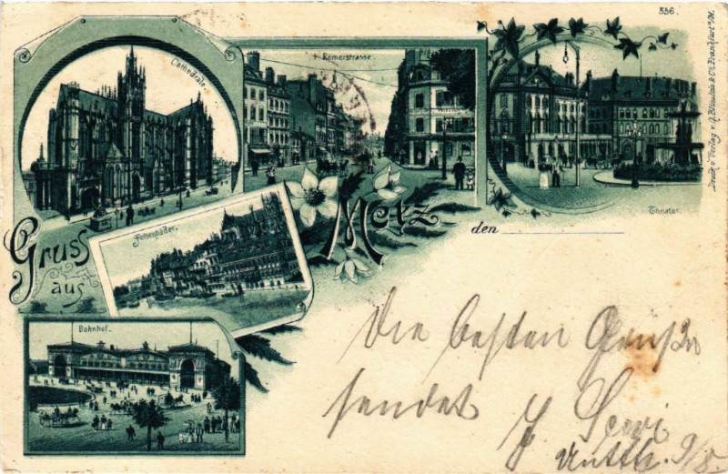 Carte postale ancienne Gruss aus Metz à Metz