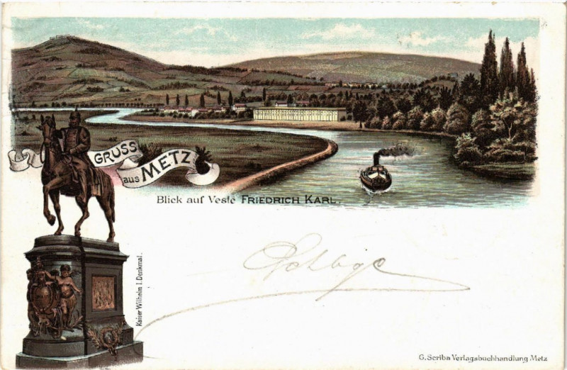 Carte postale ancienne Gruss aus Metz à Metz
