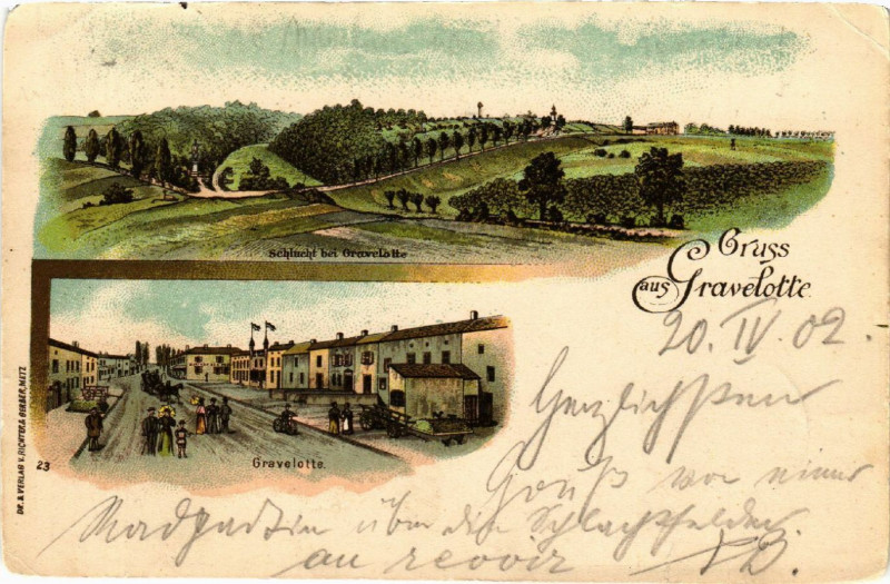 Carte postale ancienne Gruss aus Metz à Metz