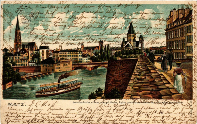 Carte postale ancienne Metz à Metz