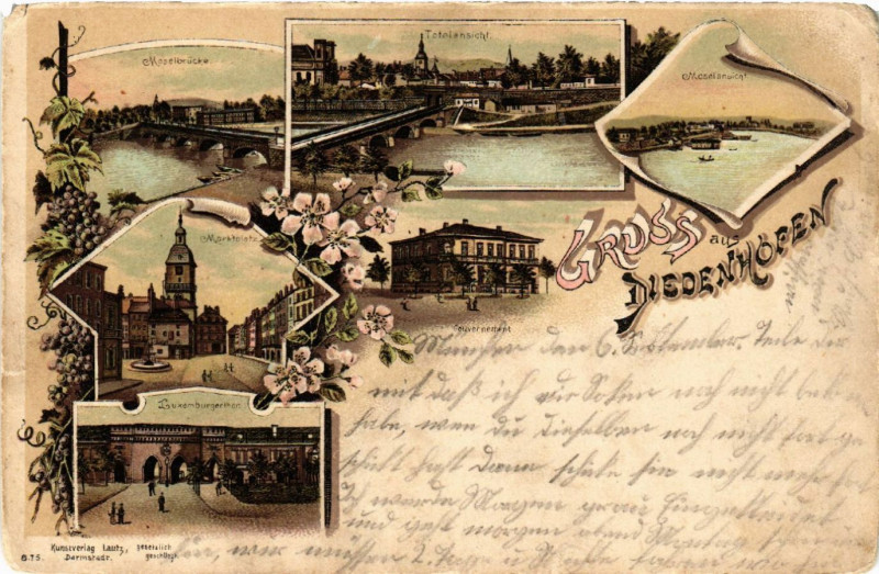 Carte postale ancienne Gruss aus Diedenhofen