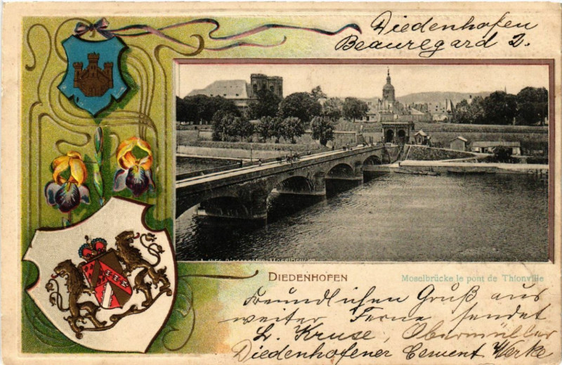 Carte postale ancienne Diedenhofen