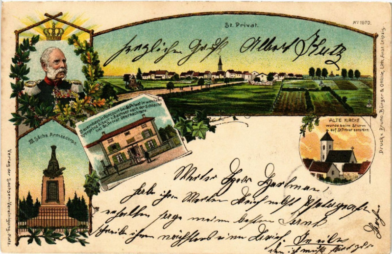 Carte postale ancienne Saint-Privat