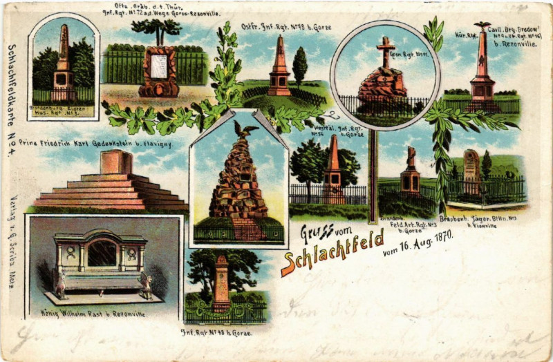 Carte postale ancienne Gruss vom Schlachtfeld
