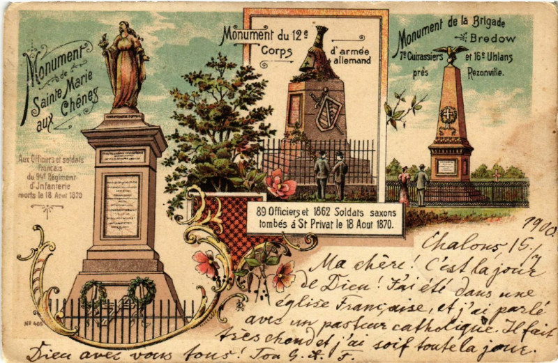 Carte postale ancienne Monument de la Brigade