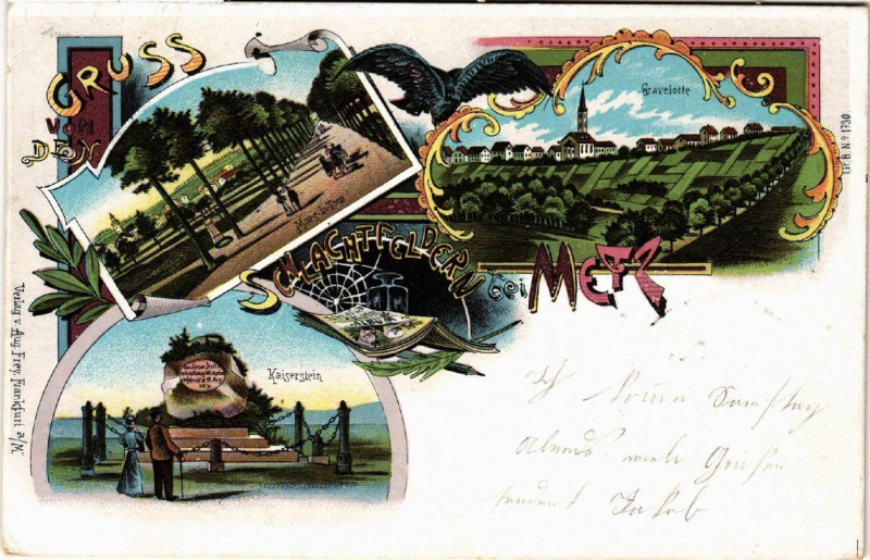 Carte postale ancienne Gruss aus Metz à Metz